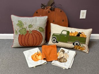 Decorative Autumnal Pillows, Clip Board & More