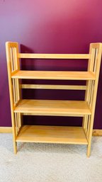 Small Wooden Folding Bookshelf