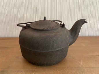 Antique Cast Iron Tea Kettle