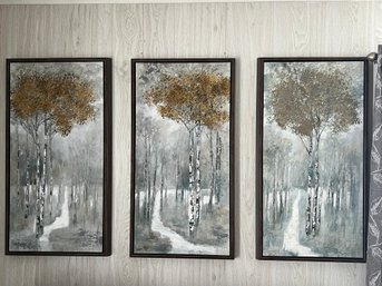 Set Of 3 Sequential Nature Inspired Wall Hangings