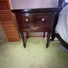 Ethan Allen Three Drawer Night Stand