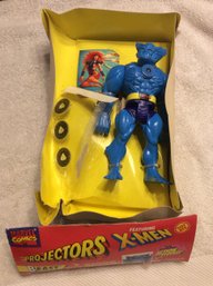 1995 Marvel Comics X-Men Projectors Beast Action Figure New Without Box
