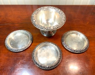 Kirk Sterling Silver Footed Bowl And More (4 Pcs)