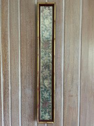 An Antique Needlepoint In A Faux Bamboo Gilt And Red Frame
