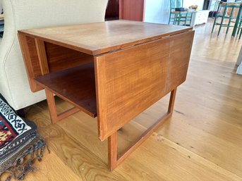 Mid Century Danish Take Drop Leaf Side Table