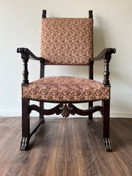 Antique Style Solid Wooden Arm Chair