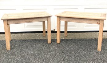 Pair Of Gloster New York Studio Teak Coffee/side Tables