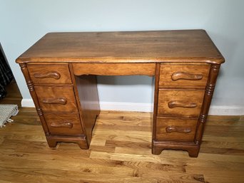 Solid Maple 1930s Desk