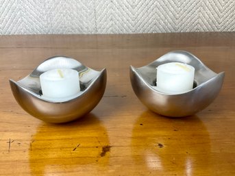 Mid-century Georg Jensen Bloom Candle Votives