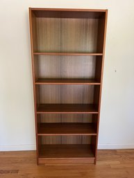 * Teak Look Wooden Bookshelf  LOT A   30' X 12' X 72'H