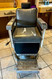 Vintage Emil J Paidar Barber Chair From Chicago Marked 1961