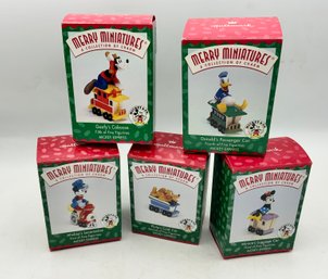 Complete Set Of Hallmark Merry Miniatures ~ Mickey Express ~