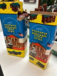 2 Boxes Vintage Lincoln Logs