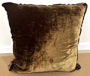 Kevin O'Brien Studio Large Velvet Throw Pillow, From Barneys New York, Not Labeled