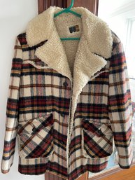 1970s Mens William Barry Wool Shearling Coat