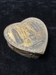 Vintage Souvenir Heart Shaped Box From New York