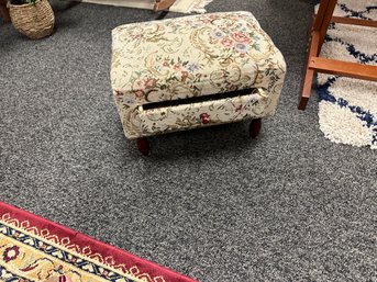 Cute  Upholstered Stool With Single Drawer