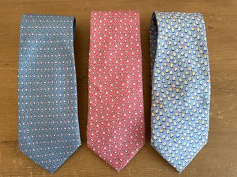 Lot Of 3 Vineyard Vines Ties 2