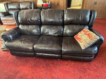 Leather Recliner Sofa