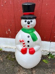 Vintage Snowman 34' Empire Brand Blow Mold Christmas Lawn Ornament