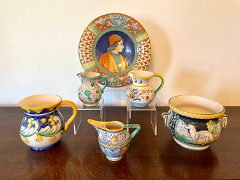 Italian Made Glazed Pottery Collection