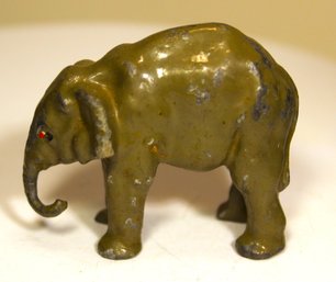 Vintage Grey Circus Elephant Lead Figure 2' Tall