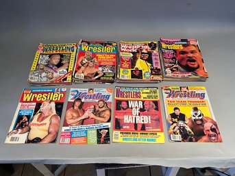 Lot Of 37 Vintage Wrestling Magazines