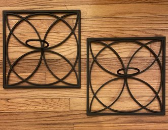 Pair Of Metal Decorative Wall Sconces