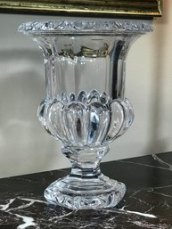 Incredible Vintage / Antique French Crystal Urn - EXTREMELY HEAVY - Unmarked But CLEARLY Very High Quality