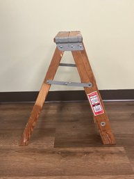 Vintage WERNER 2ft Wood Step Ladder