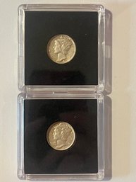 2 Uncirculated Mercury Dimes 1941, 1941-S