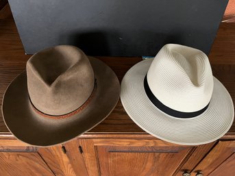 Men's Hats - Beaver Brand Hat And Coolibar Hat - Size L/XL