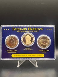 Benjamin Harrison Presidential Coin Set Sealed