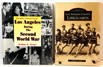 2 Los Angeles Books Signed By Arthur C. Verge