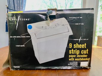 Unopened Tech Solutions Paper Shredder