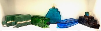 Vintage Collectable Avon Bottles - Trams & Boats