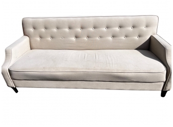 Mid Century Style Off White  Couch