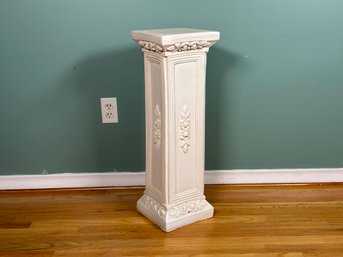 A Display Pedestal In Cast Plaster