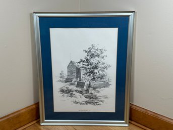 Frank M Rines Pencil Signed Print