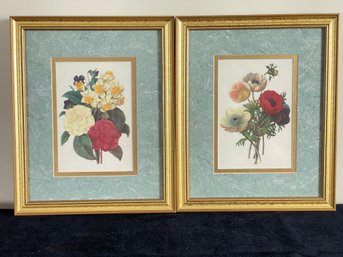 Pair Of Floral Art Prints