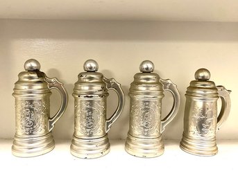 4 Collectable Avon Cologne Bottles - Beer Steins