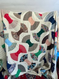 Vintage Handmade Bow Quilt