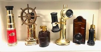 Collection Of Vintage Avon Bottles - Nautical, Telephone, & More