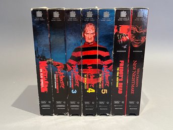 Lot Of 7 Nightmare On Elm Street VHS Tapes