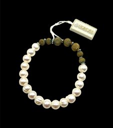 Honora Designed Sterling Silver Cultured Pearls Stretch Bracelet