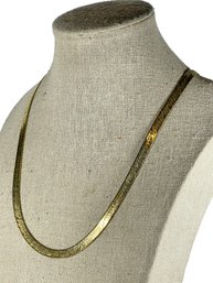 Gold Over 925 Sterling Silver Chain Necklace 19' Long Needs Clasp