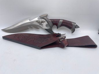 Gil Hibben's Knife  With Dragon Emblem. W/sheath By United Cutlery 15' Long
