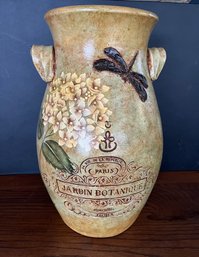 Jardin Botanique French Pottery Vase
