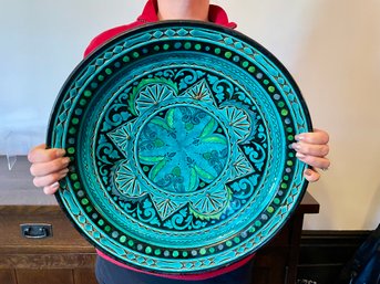 Large Moroccan Terra Cotta Platter