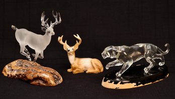 Deer And Panther Accent Collectibles
